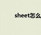 sheet怎么读英语（sheet怎么读）