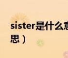 sister是什么意思中文翻译（sister是什么意思）