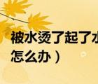 被水烫了起了水泡应该怎么办（被烫伤起水泡怎么办）