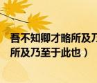 吾不知卿才略所及乃至于此也的意思是什么（吾不知卿才略所及乃至于此也）