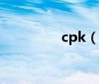 cpk（说一说cpk的简介）