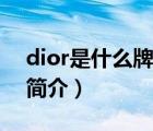 dior是什么牌子（说一说dior是什么牌子的简介）