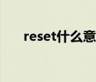 reset什么意思中文（reset什么意思）