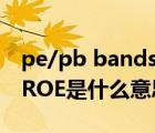 pe/pb bands是什么意思（证券中的PE PB ROE是什么意思）