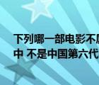 下列哪一部电影不属于第四代导演的改编作品?（下列电影中 不是中国第六代导演纪实风格电影的是()）