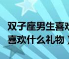 双子座男生喜欢什么礼物和礼物（双子座男生喜欢什么礼物）