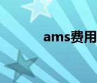 ams费用一般多少（ams费用）