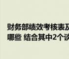 财务部绩效考核表及评分标准（评价项目绩效的标准主要有哪些 结合其中2个谈谈为什么可以成为）