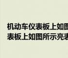 机动车仪表板上如图所示亮表示什么空气内循环（机动车仪表板上如图所示亮表示什么）