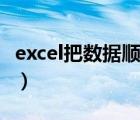 excel把数据顺序颠倒（excel列数据顺序颠倒）