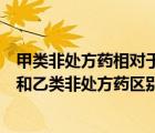 甲类非处方药相对于乙类非处方药更安全吗（甲类非处方药和乙类非处方药区别）