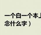 一个白一个本上下结构念什么（一个白一个本念什么字）