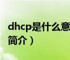 dhcp是什么意思（说一说dhcp是什么意思的简介）