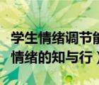 学生情绪调节能力的培养（教师帮助学生调节情绪的知与行）