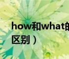 how和what的区别感叹句（how和what的区别）