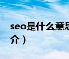 seo是什么意思（说一说seo是什么意思的简介）