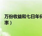 万份收益和七日年化收益率换算（万份收益和七日年化收益率）