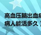 高血压脑出血病人护理措施（高血压、脑出血病人能活多久）