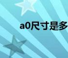 a0尺寸是多大（a0尺寸是多少厘米）