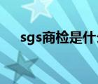 sgs商检是什么意思（商检是什么意思）