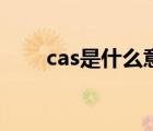 cas是什么意思（cas号是什么意思）