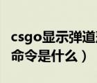 csgo显示弹道落点（请教csgo 显示着弹点的命令是什么）