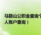 马鞍山公积金查询个人账户查询官网（马鞍山公积金查询个人账户查询）