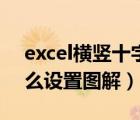 excel横竖十字光标（excel表格十字光标怎么设置图解）