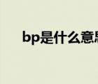 bp是什么意思（毕生知己是什么意思）