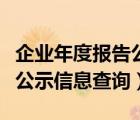 企业年度报告公示信息查询甘（企业年度报告公示信息查询）