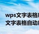 wps文字表格序号怎么拉下去123456（wps文字表格自动序号）