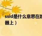 ssid是什么意思在路由器上怎么看（ssid是什么意思在路由器上）