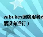 wibukey网络服务器没有运行是啥意思（wibukey网络服务器没有运行）