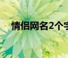 情侣网名2个字简单（情侣网名2个字污）