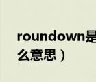 roundown是什么意思（rounddown是什么意思）