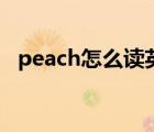 peach怎么读英语怎么说（peach怎么读）