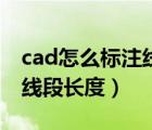 cad怎么标注线段长度快捷键（cad怎么标注线段长度）