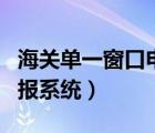 海关单一窗口申报系统流程（海关单一窗口申报系统）