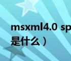 msxml4.0 sp3 parser是什么（msxml 4 0是什么）