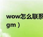 wow怎么联系在线GM（wow怎么联系在线gm）