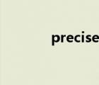 precise什么意思（precise）