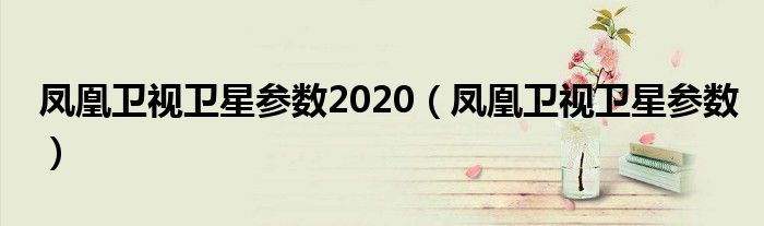 凤凰卫视卫星参数2020（凤凰卫视卫星参数）