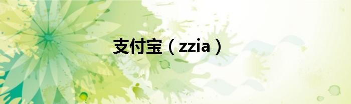 支付宝（zzia）