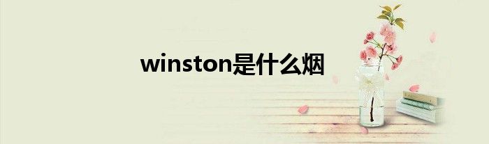 winston是什么烟