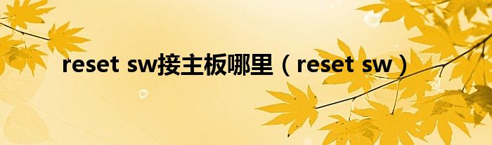 reset sw接主板哪里（reset sw）