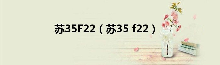 苏35F22（苏35 f22）