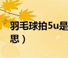 羽毛球拍5u是什么意思（羽毛球拍5u什么意思）