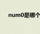 num0是哪个键（numeric1是哪个键）