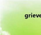 grieve的名词（grieved）