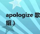 apologize 歌词（关于apologize 歌词的介绍）